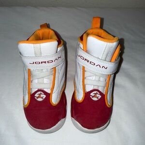 Jordan Kids' Sneakers in Red, White, and Orange